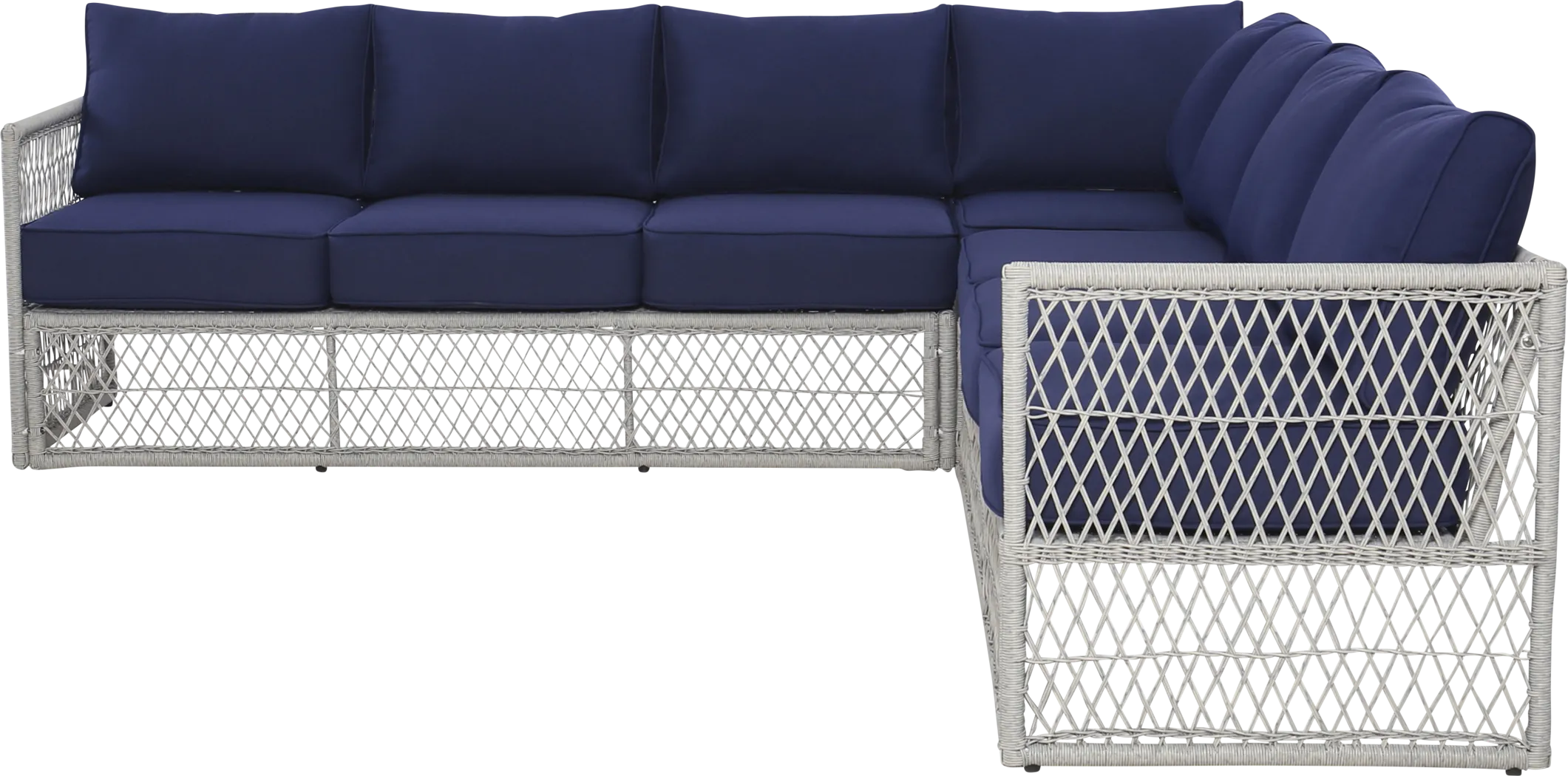 Fallowbrook II Blue Outdoor Sectional - Thumbnail - Image 2