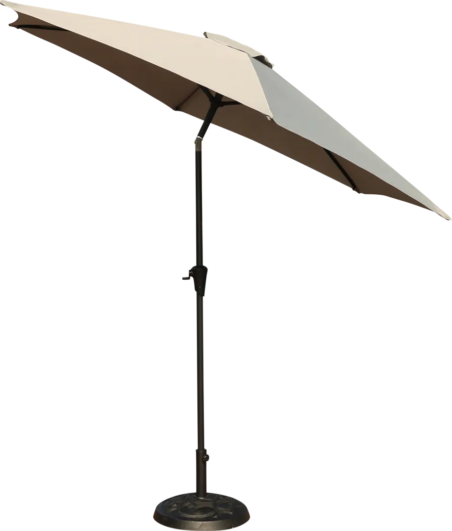 Outdoor Fantine Gray Umbrella - Thumbnail - Image 2
