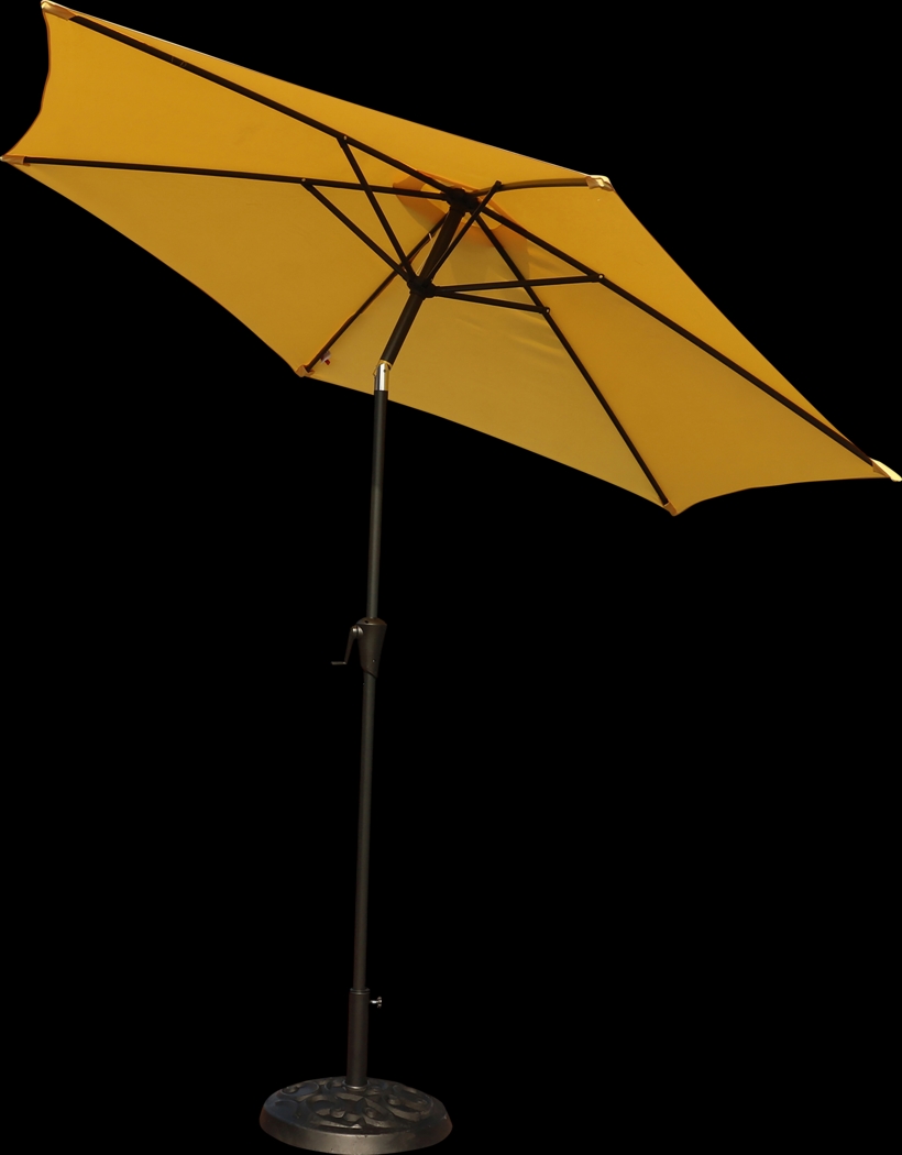 Outdoor Fantine Yellow Umbrella - Thumbnail - Image 2