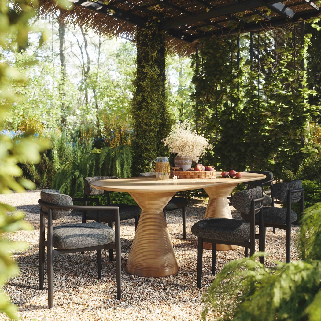 Outdoor Fryburg Black Side Chair - Thumbnail - Image 2