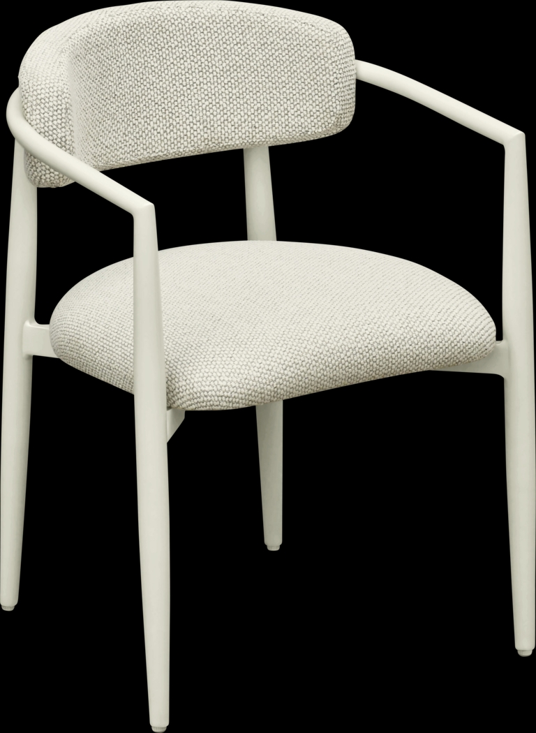 Outdoor Fryburg Cream Arm Chair - Thumbnail - Image 1