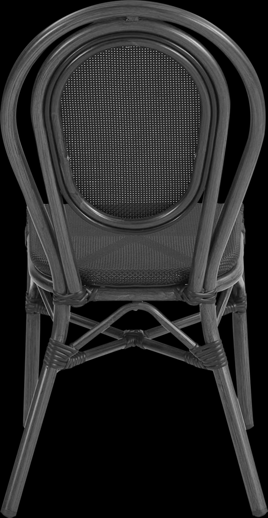 Outdoor Gately Black Side Chair, Set of 2 - Thumbnail - Image 7