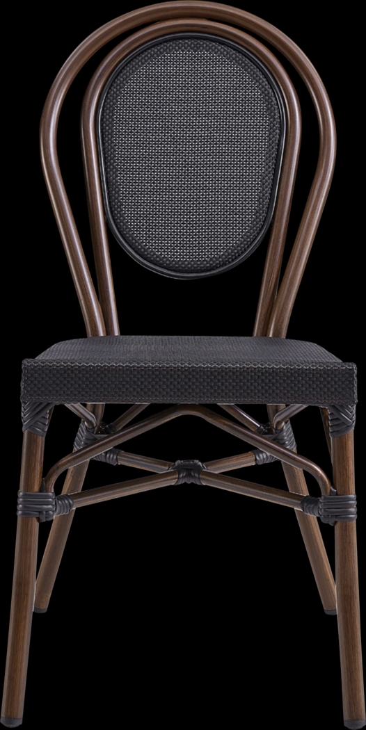 Outdoor Gately Brown Side Chair, Set of 2 - Thumbnail - Image 5