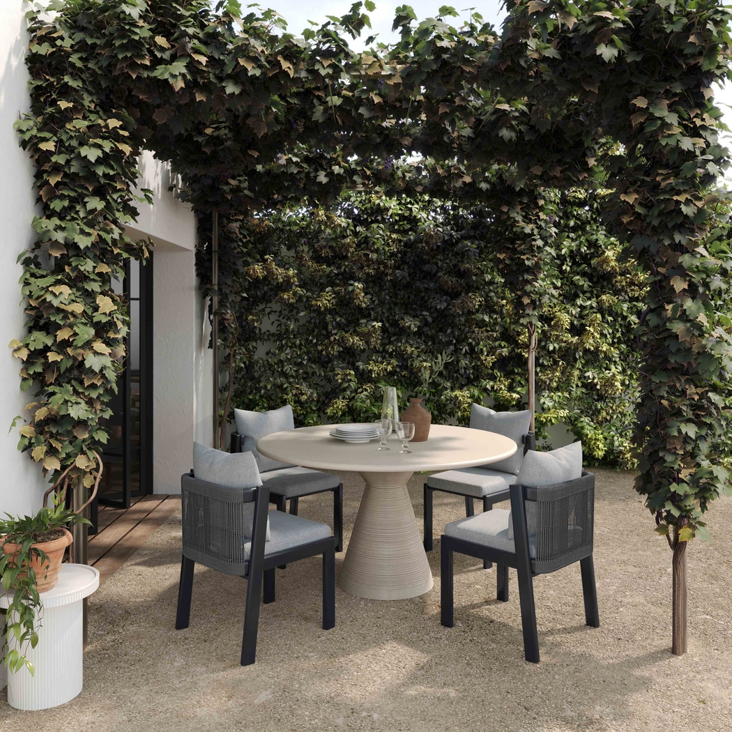 Outdoor Gathings Beige Dining Table - Thumbnail - Image 2