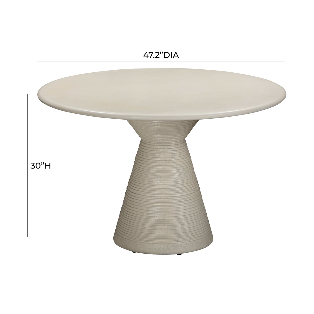 Outdoor Gathings Beige Dining Table - Thumbnail - Image 6