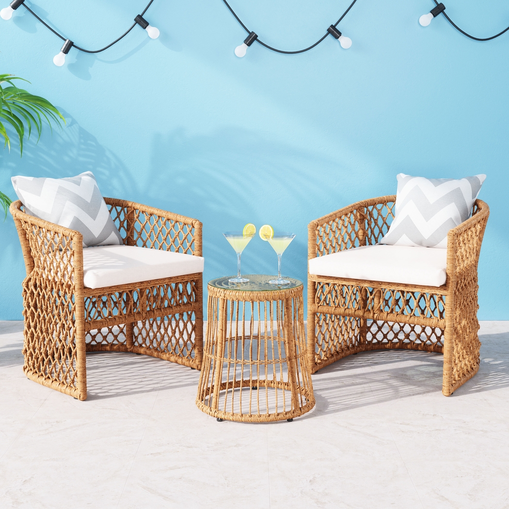 Outdoor Gineridge Brown Side Table - Thumbnail - Image 2