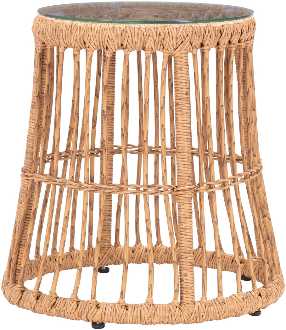 Outdoor Gineridge Brown Side Table - Thumbnail - Image 4