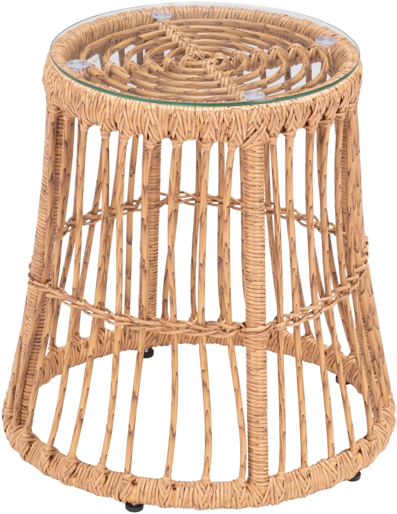 Outdoor Gineridge Brown Side Table - Thumbnail - Image 5