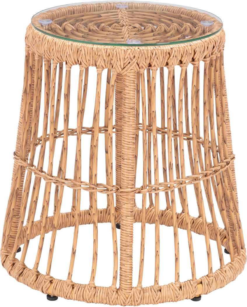 Outdoor Gineridge Brown Side Table - Thumbnail - Image 7