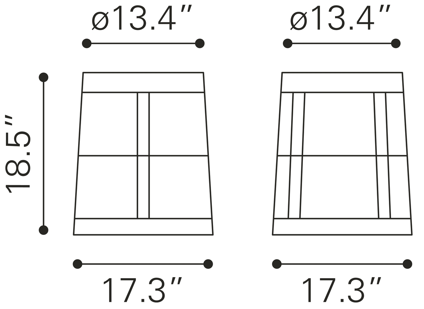 Outdoor Gineridge Brown Side Table - Thumbnail - Image 10