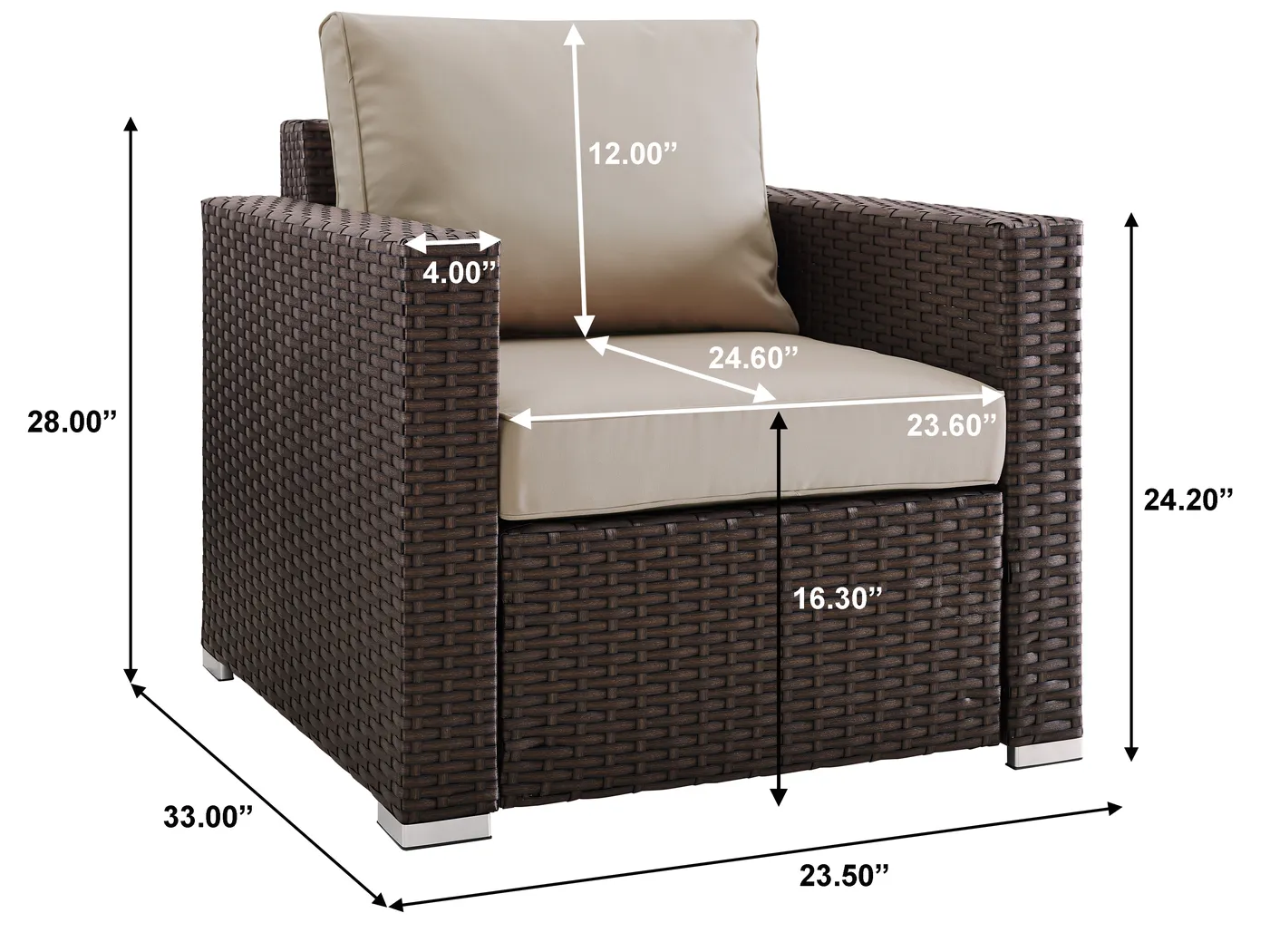 Gladway Brown 4 Pc Outdoor Seating Set - Thumbnail - Image 16