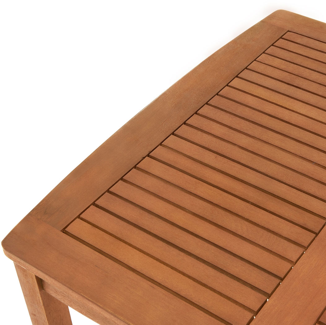 Outdoor Goethe Brown Bench with Cocktail Table - Thumbnail - Image 7