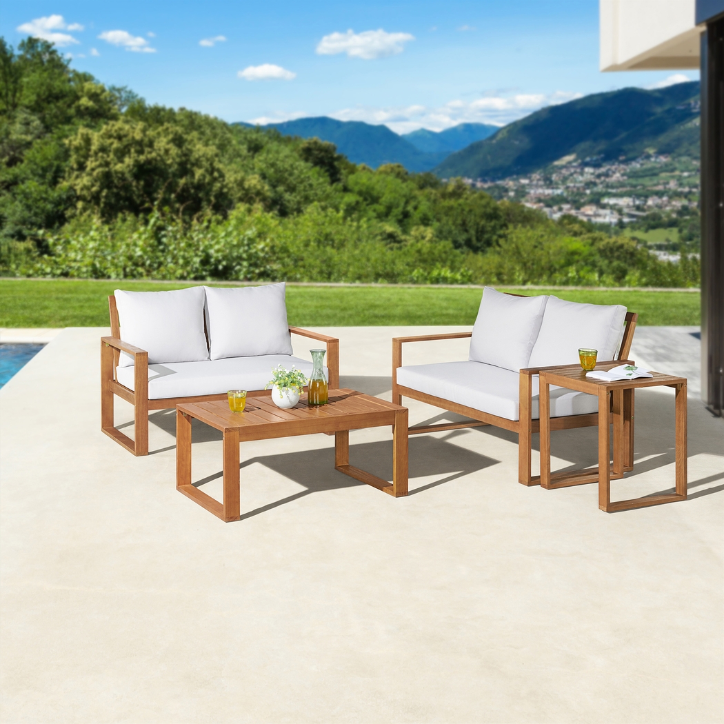 Outdoor Gracelynne Brown 4pc Seating Set - Thumbnail - Image 2