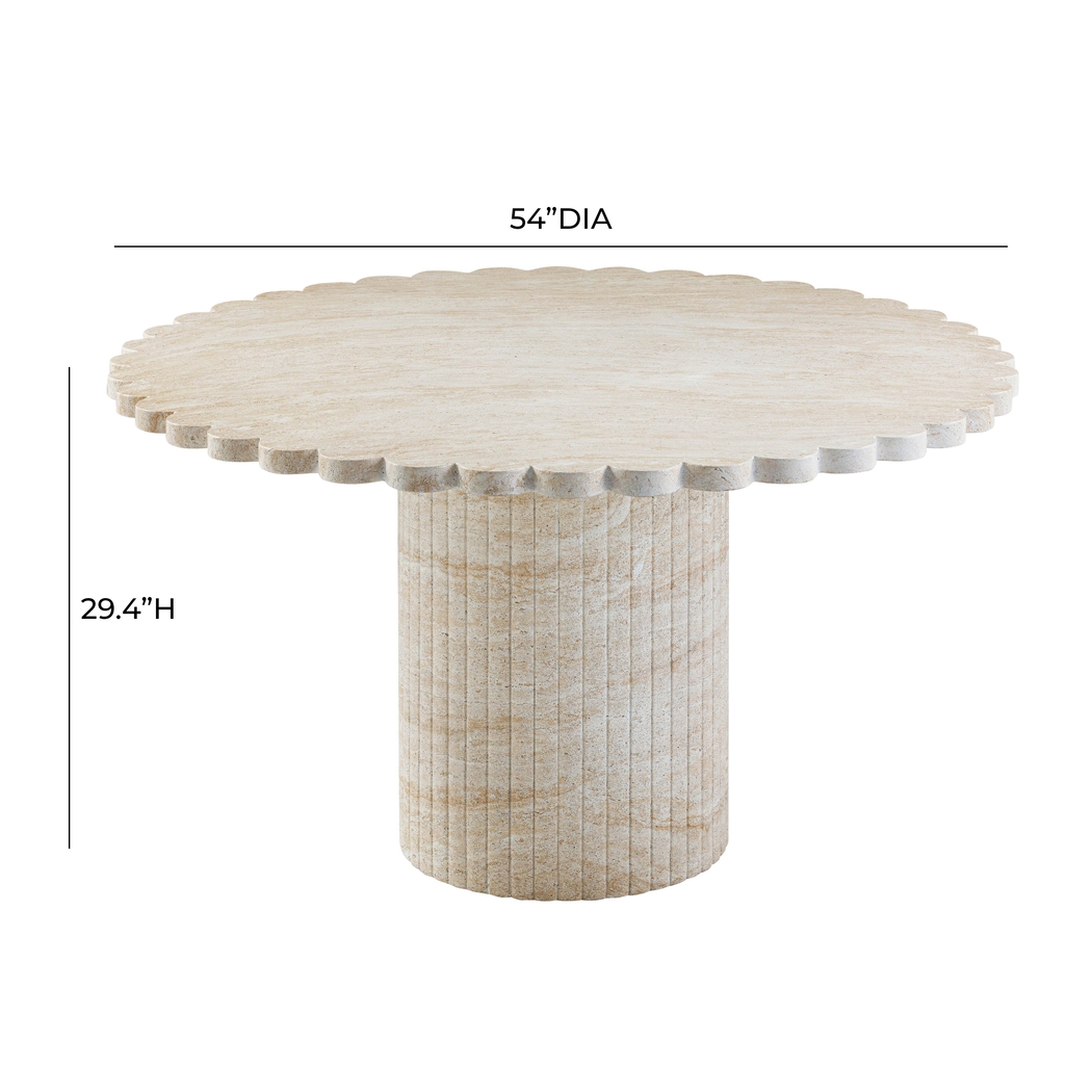 Outdoor Grafius Beige Dining Table - Thumbnail - Image 7