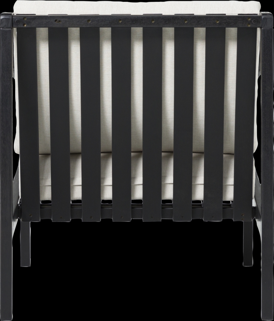 Outdoor Guilmere Black Accent Chair - Thumbnail - Image 5