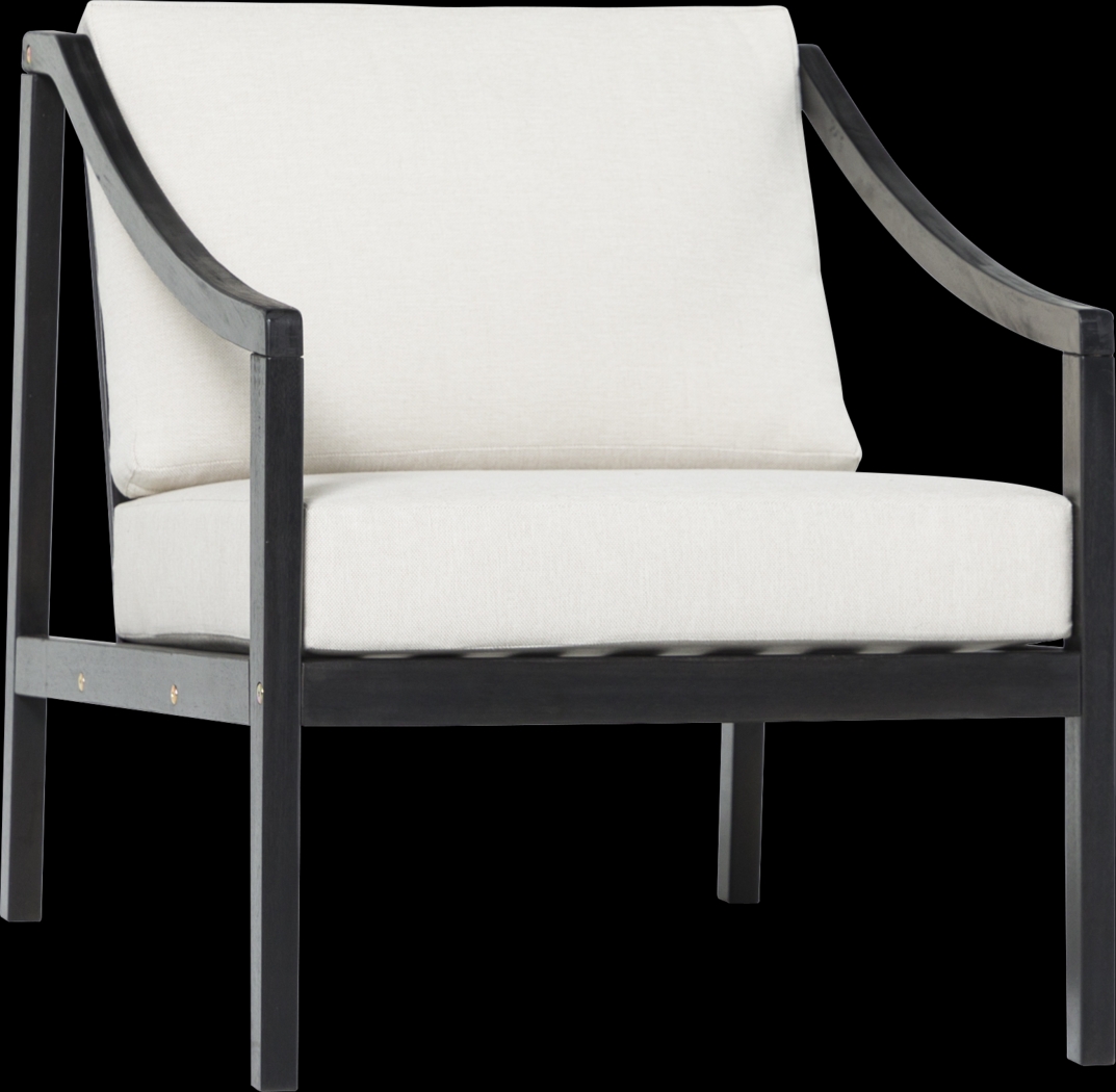 Outdoor Guilmere Black Accent Chair - Thumbnail - Image 6