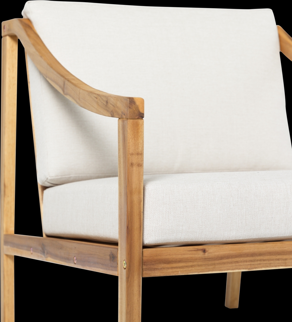 Outdoor Guilmere Natural Accent Chair - Thumbnail - Image 5