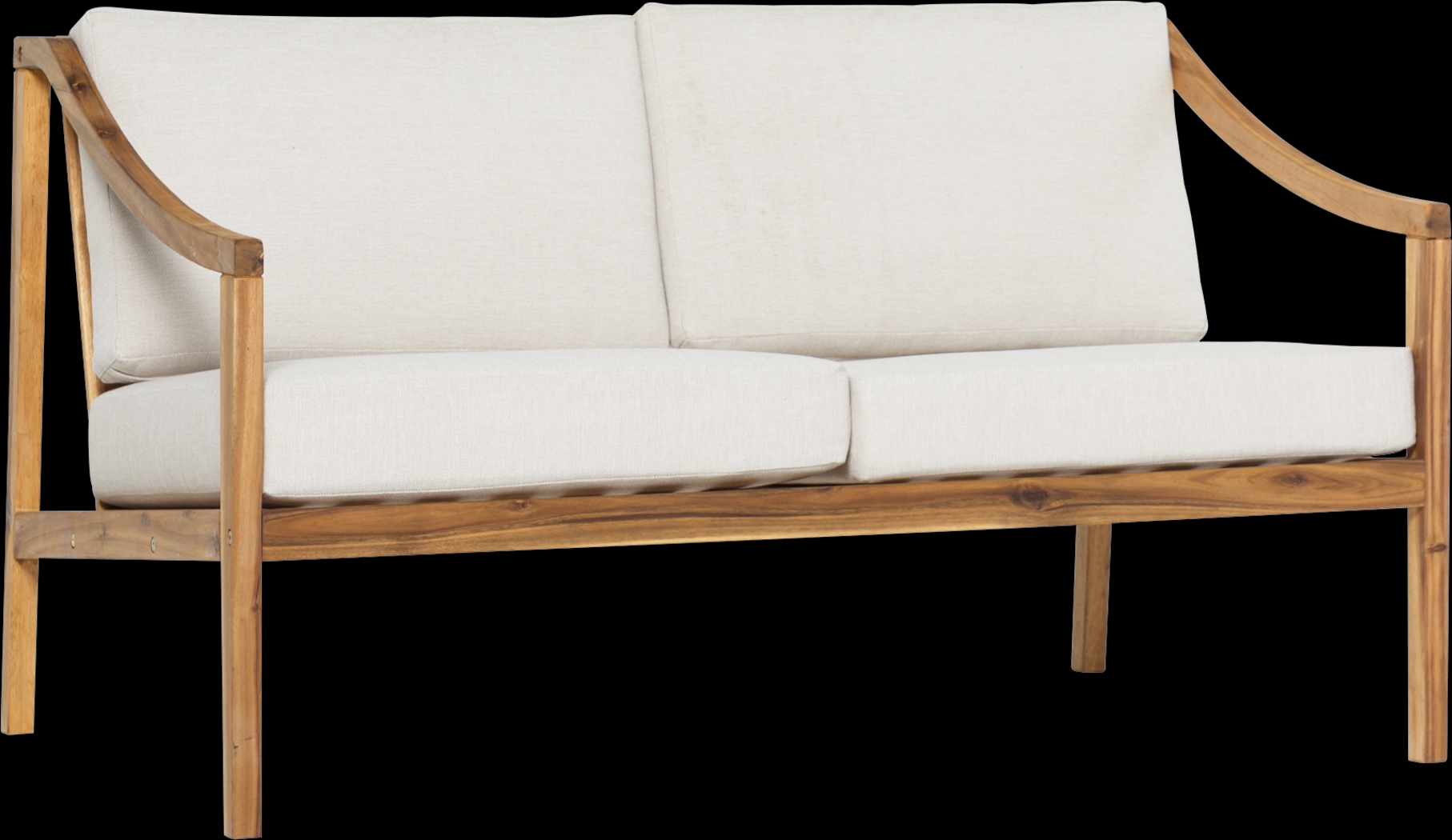 Outdoor Guilmere Natural Loveseat - Thumbnail - Image 6