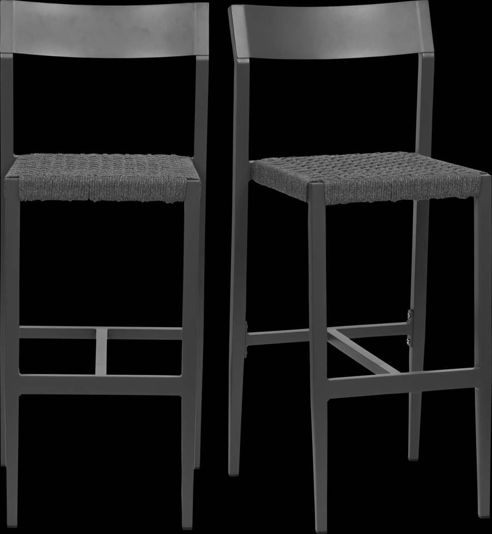 Outdoor Gullbrandsen Gray Barstool, Set of 2 - Thumbnail - Image 1