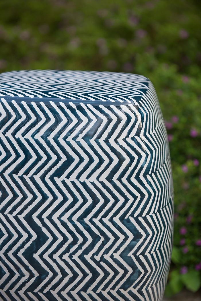 Outdoor Gunton Blue Stool - Thumbnail - Image 17