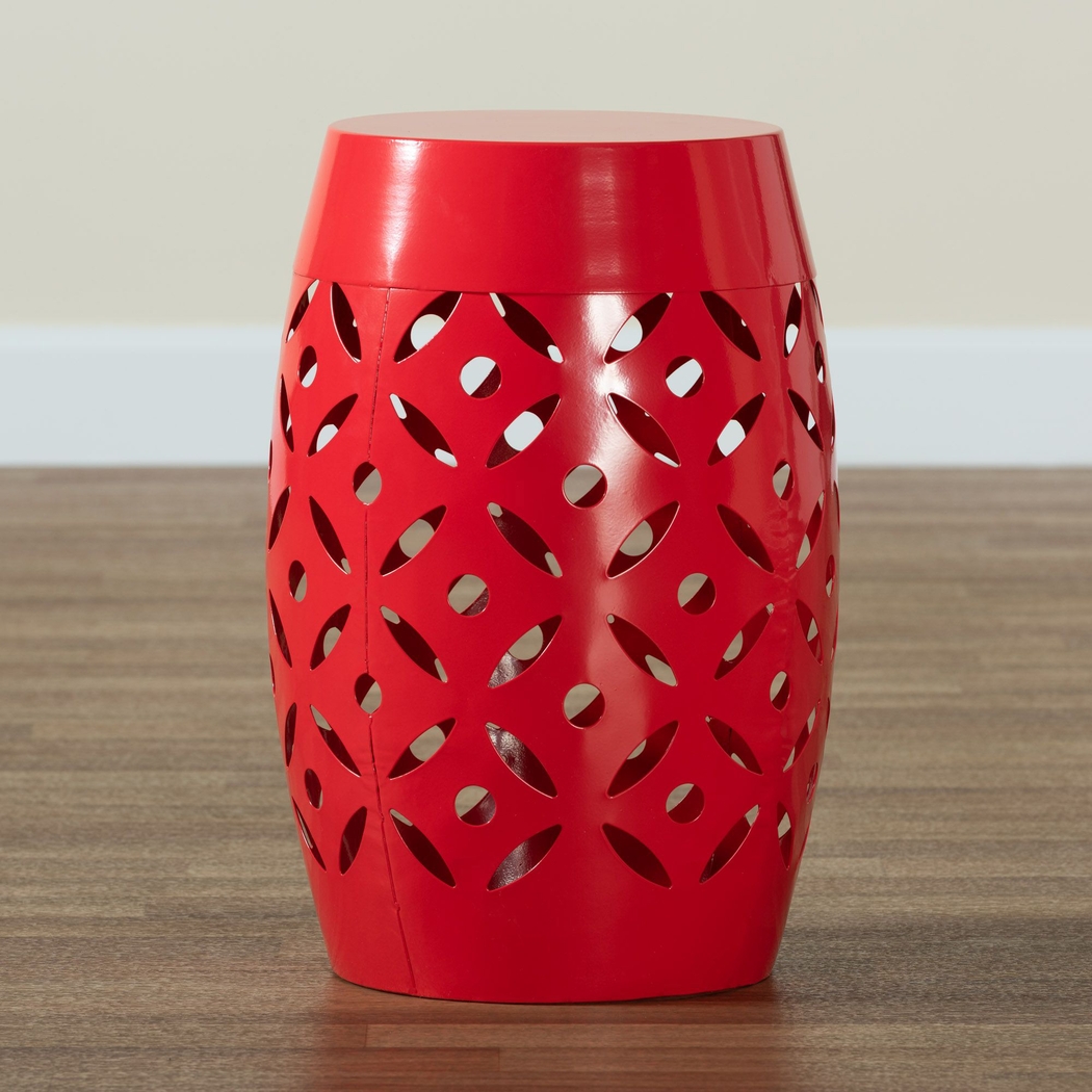 Outdoor Hadiyan Red Side Table - Thumbnail - Image 4