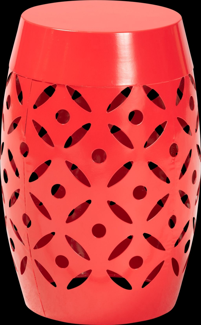 Outdoor Hadiyan Red Side Table - Thumbnail - Image 1