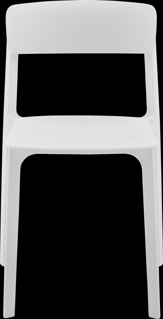 Outdoor Hartzog White Side Chair, Set of 2 - Thumbnail - Image 3