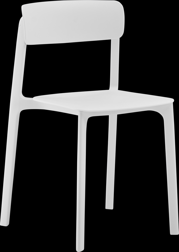 Outdoor Hartzog White Side Chair, Set of 2 - Thumbnail - Image 4