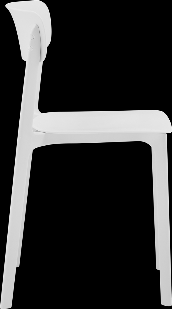 Outdoor Hartzog White Side Chair, Set of 2 - Thumbnail - Image 5