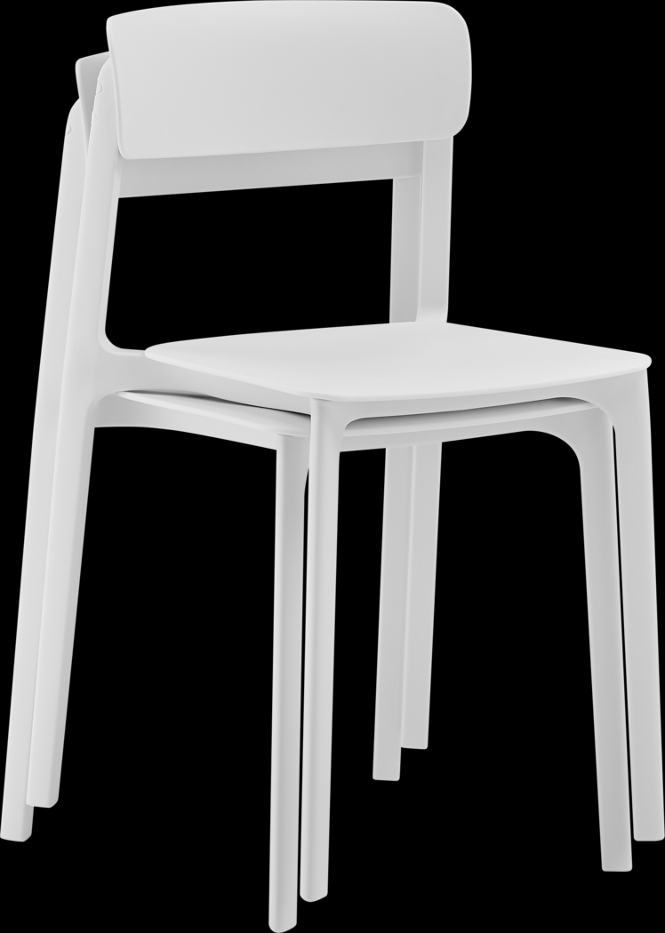 Outdoor Hartzog White Side Chair, Set of 2 - Thumbnail - Image 8