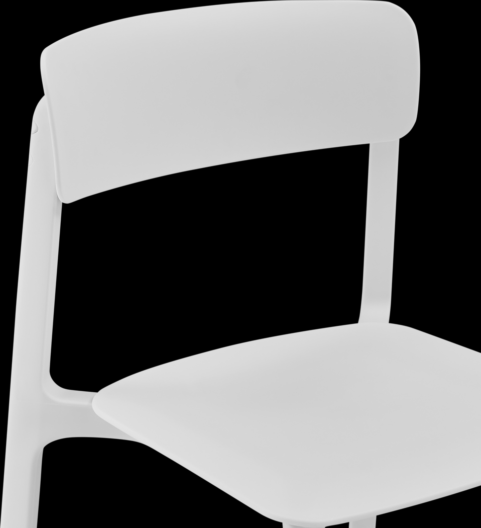 Outdoor Hartzog White Side Chair, Set of 2 - Thumbnail - Image 9