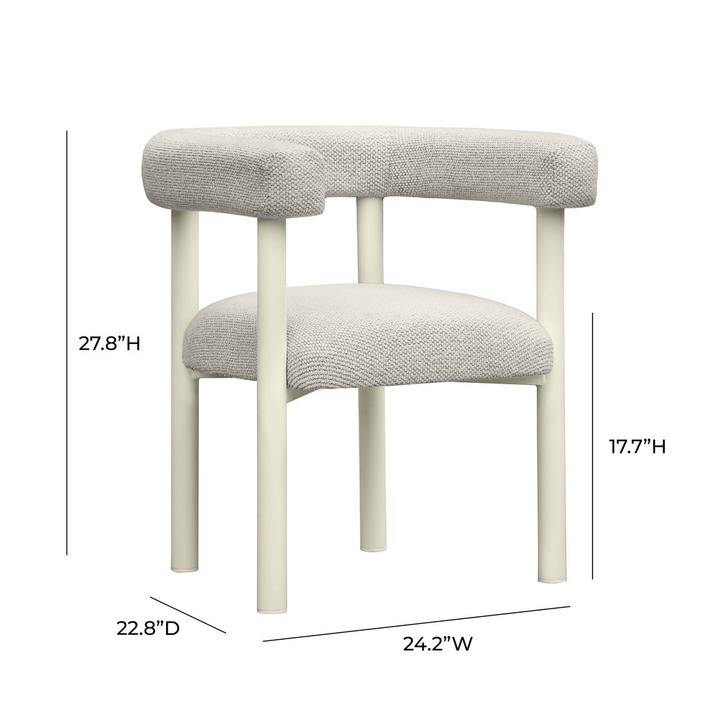 Outdoor Haylake Cream Arm Chair - Thumbnail - Image 6