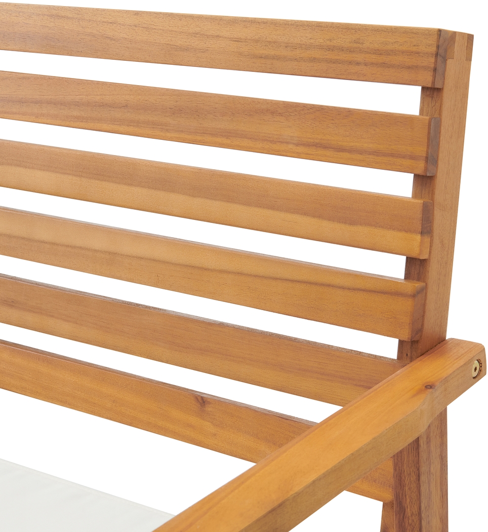 Outdoor Heatherrglen Brown Bench and Cocktail Table Set - Thumbnail - Image 4