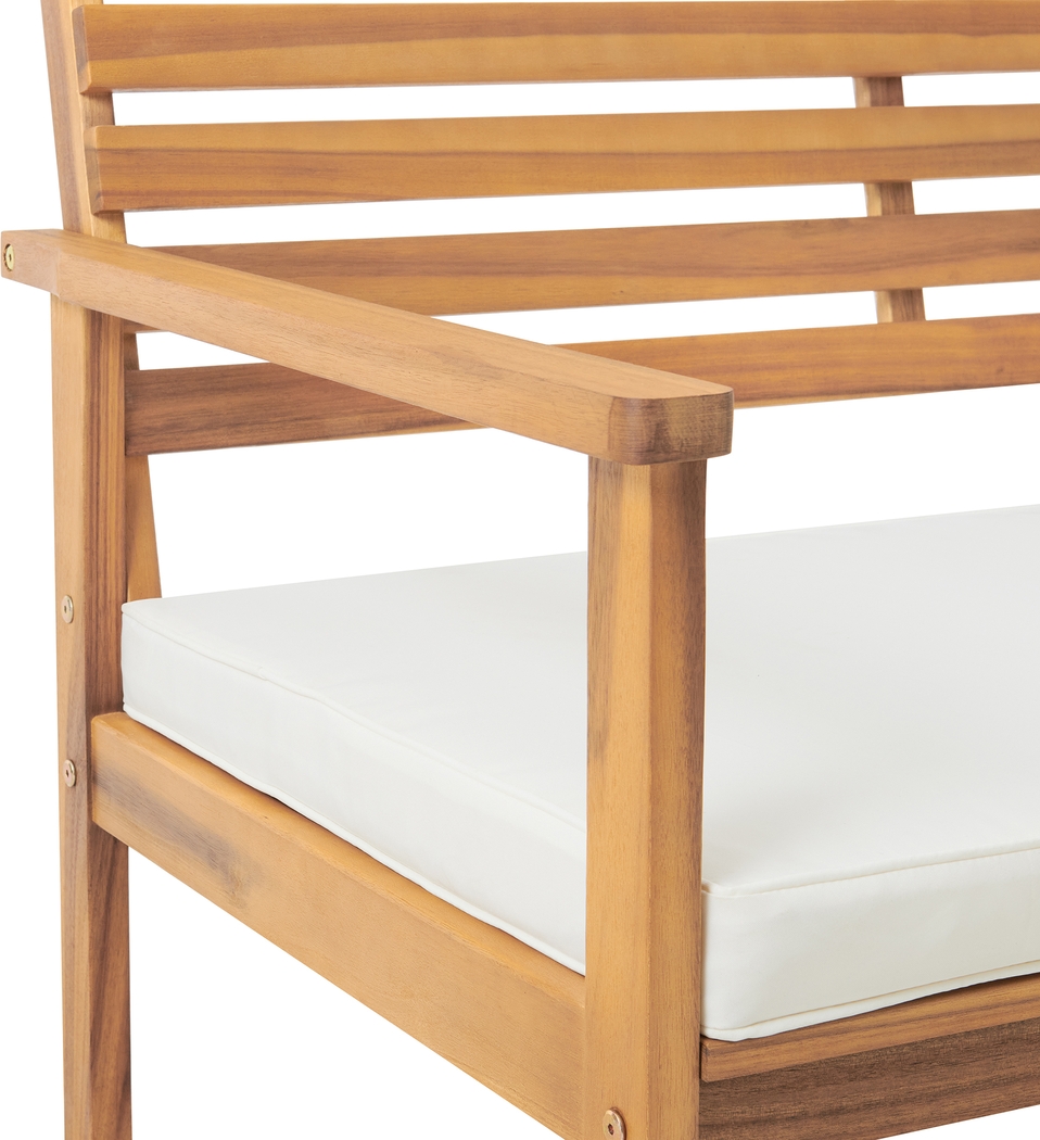 Outdoor Heatherrglen Brown Bench and Cocktail Table Set - Thumbnail - Image 8