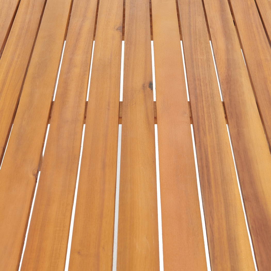 Outdoor Heatherrglen Brown Bench and Cocktail Table Set - Thumbnail - Image 10