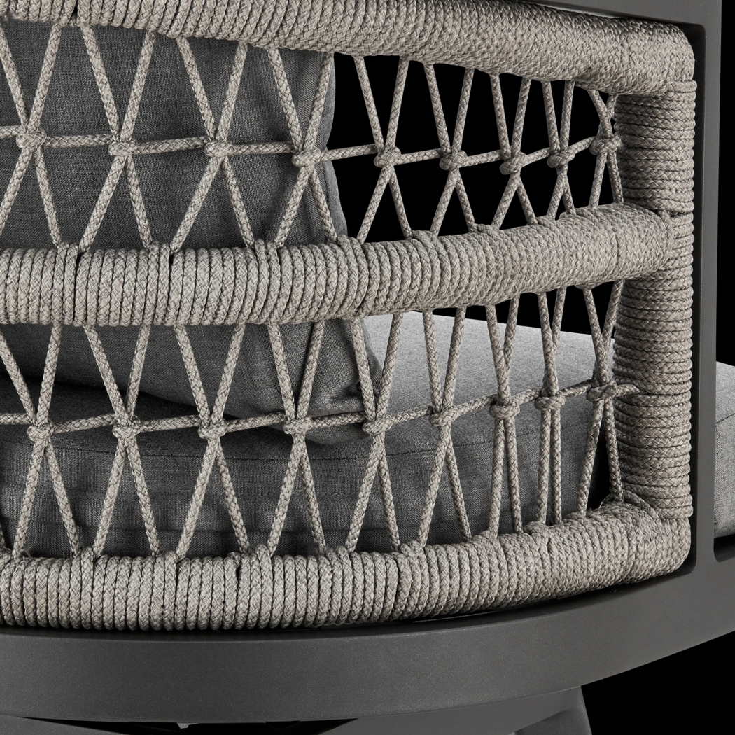 Outdoor Hebtos Gray Swivel Barstool - Thumbnail - Image 8