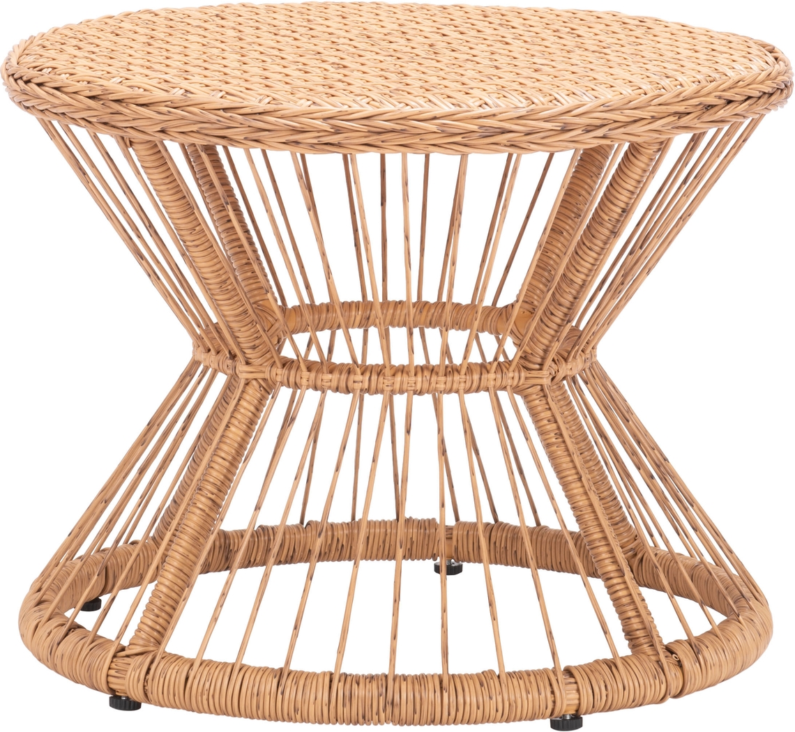 Outdoor Hershe Brown Side Table - Thumbnail - Image 4