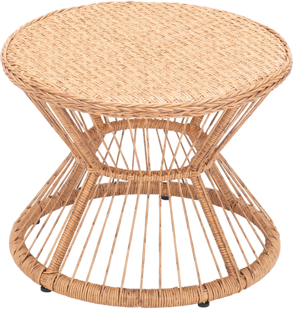 Outdoor Hershe Brown Side Table - Thumbnail - Image 5