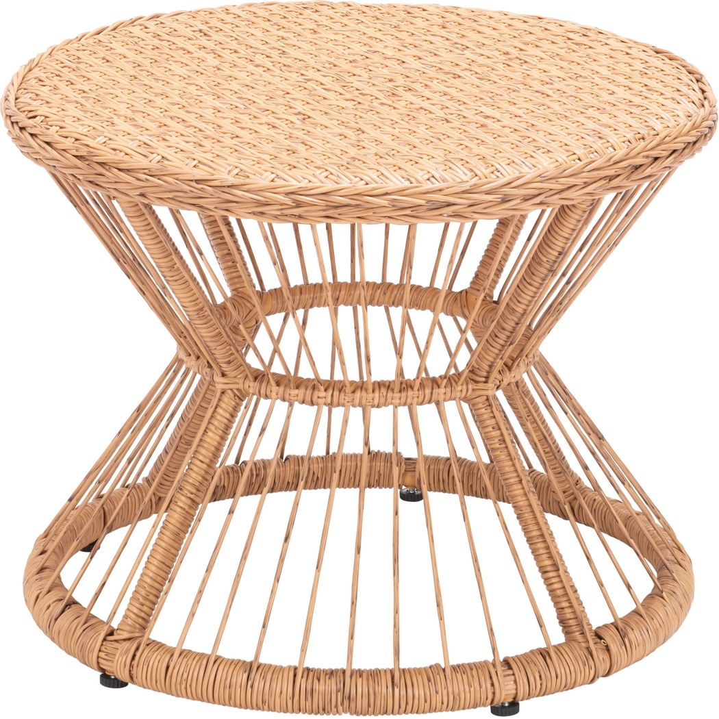 Outdoor Hershe Brown Side Table - Thumbnail - Image 6