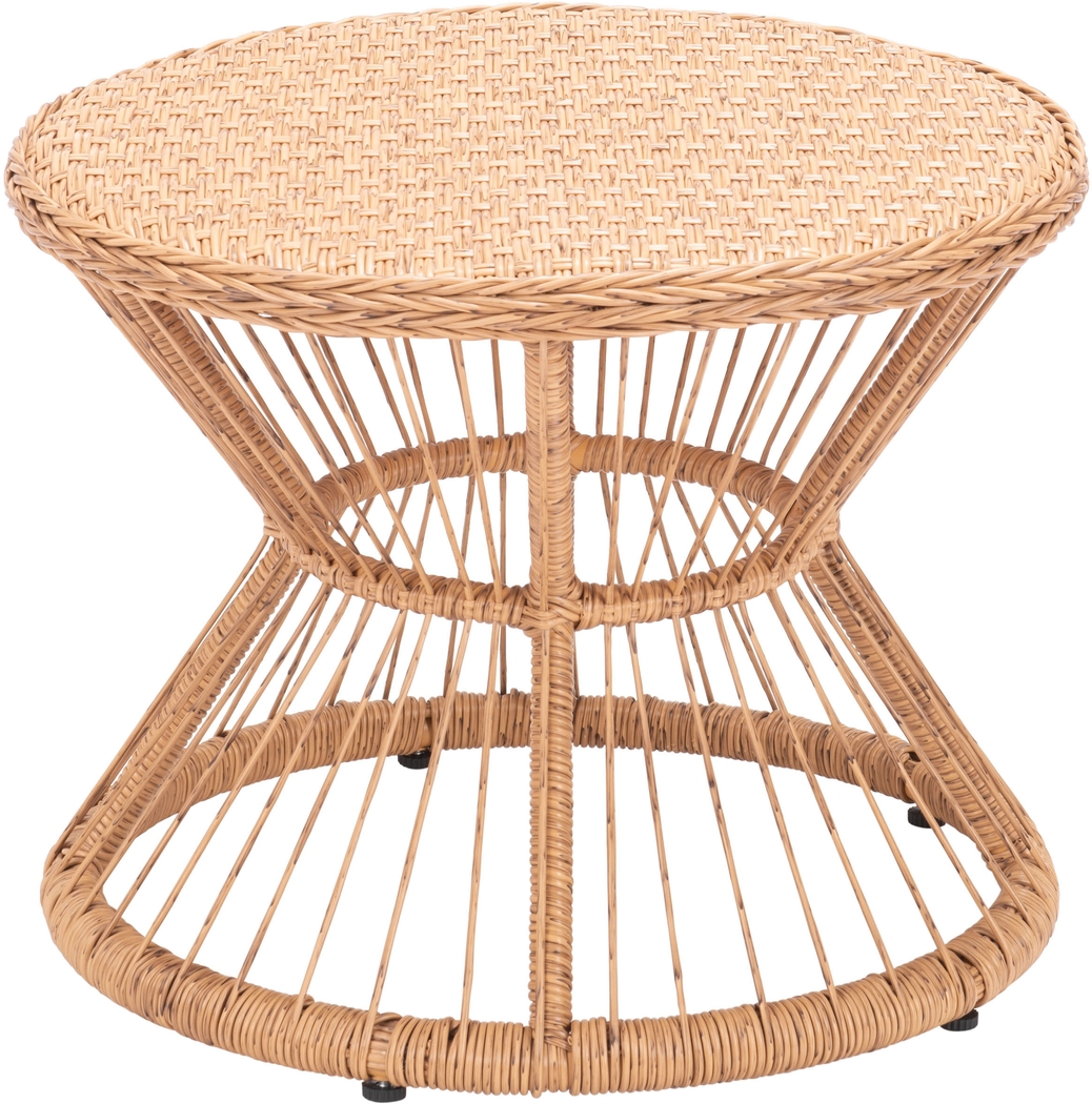Outdoor Hershe Brown Side Table - Thumbnail - Image 7