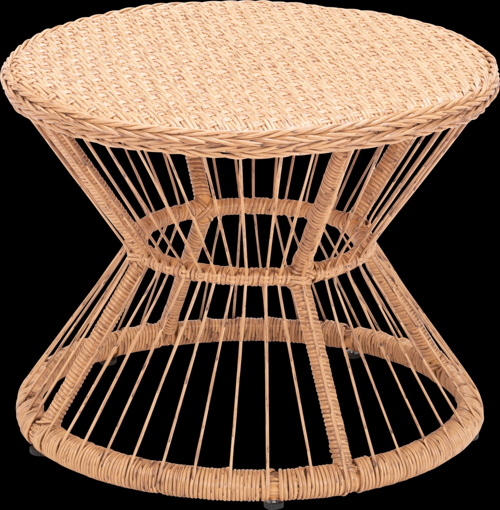Outdoor Hershe Brown Side Table - Thumbnail - Image 1