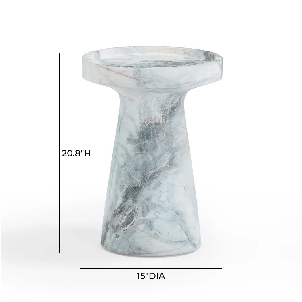 Outdoor Hogex White End Table - Thumbnail - Image 7