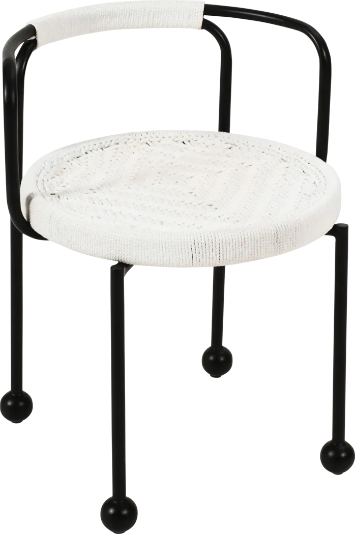 Outdoor Hollyhocky Cream Side Chair - Thumbnail - Image 3