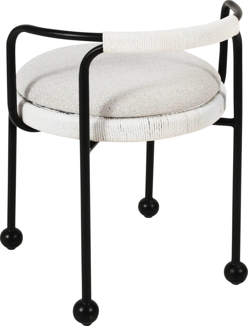 Outdoor Hollyhocky Cream Side Chair - Thumbnail - Image 5