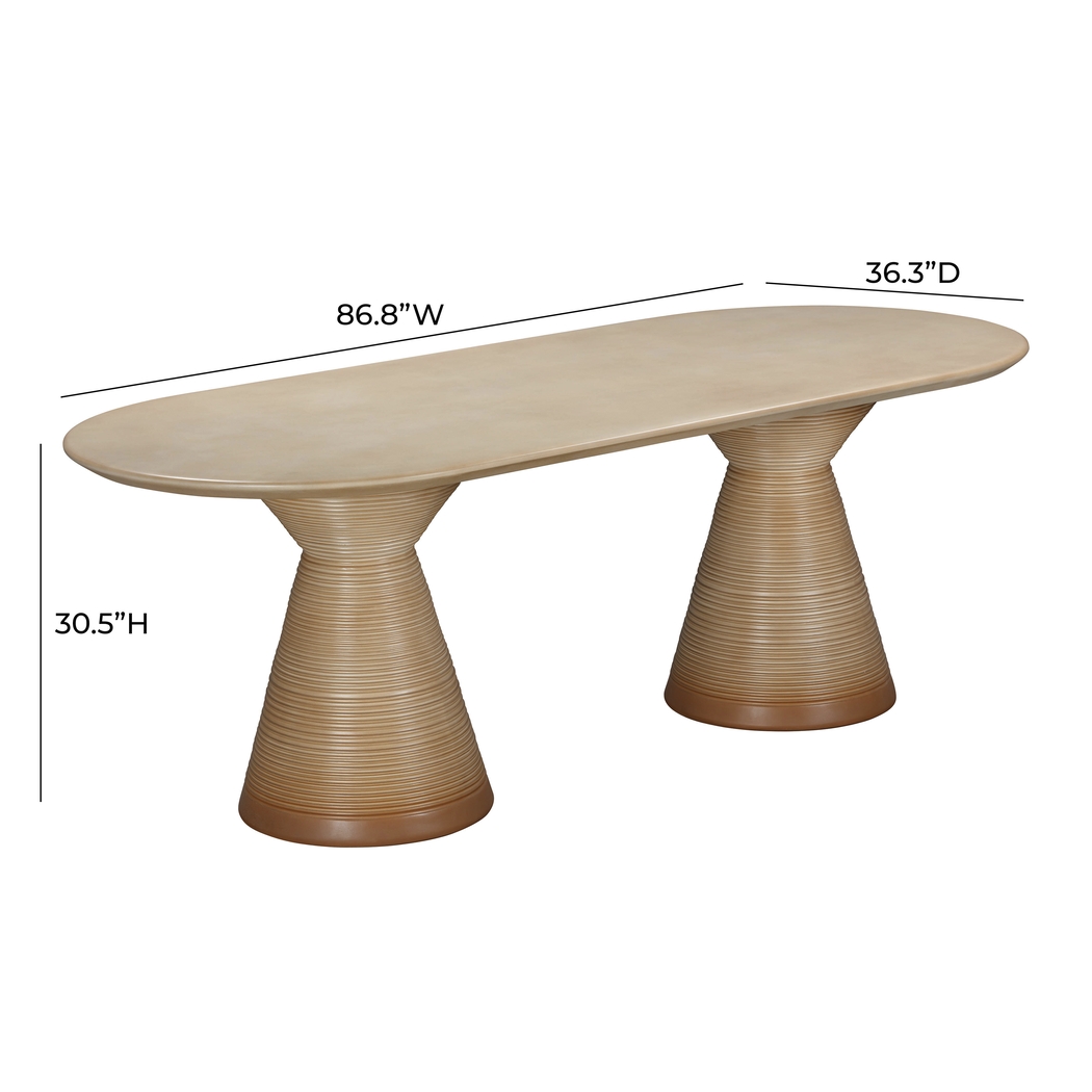Outdoor Hudspeth Terracotta Dining Table - Thumbnail - Image 7