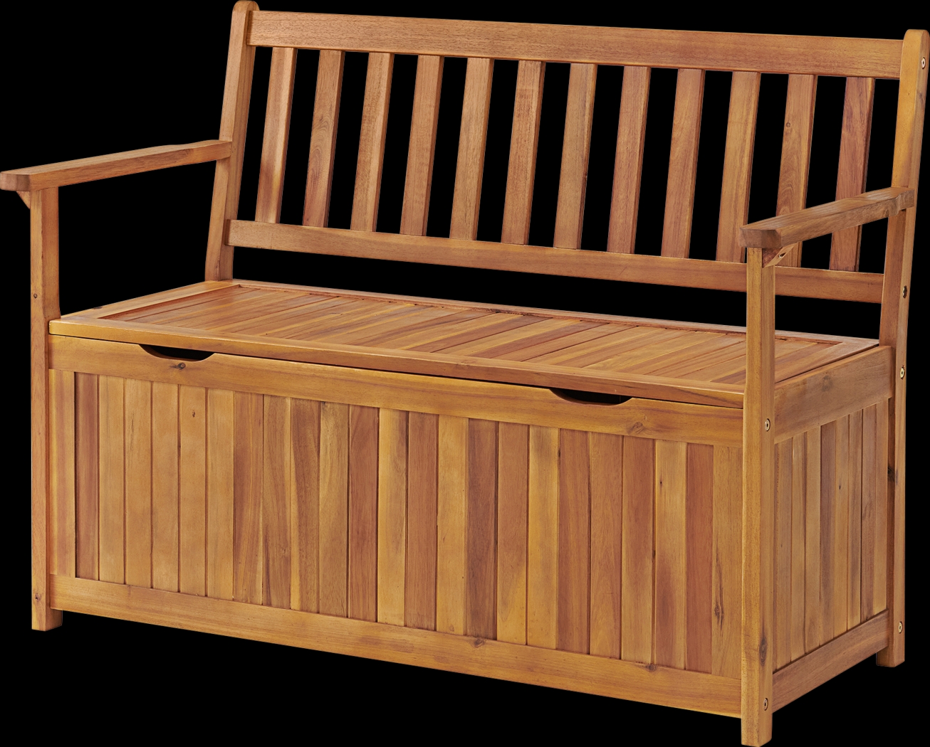 Outdoor Huega Brown Storage Bench - Thumbnail - Image 1