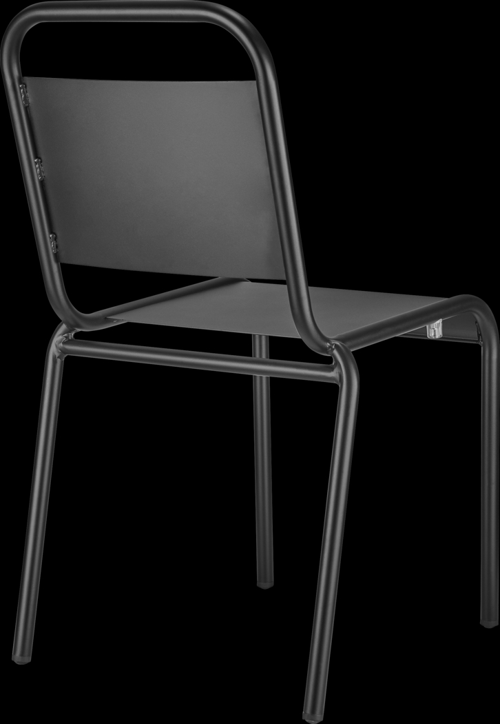 Outdoor Impatiens Black Side Chair - Thumbnail - Image 6