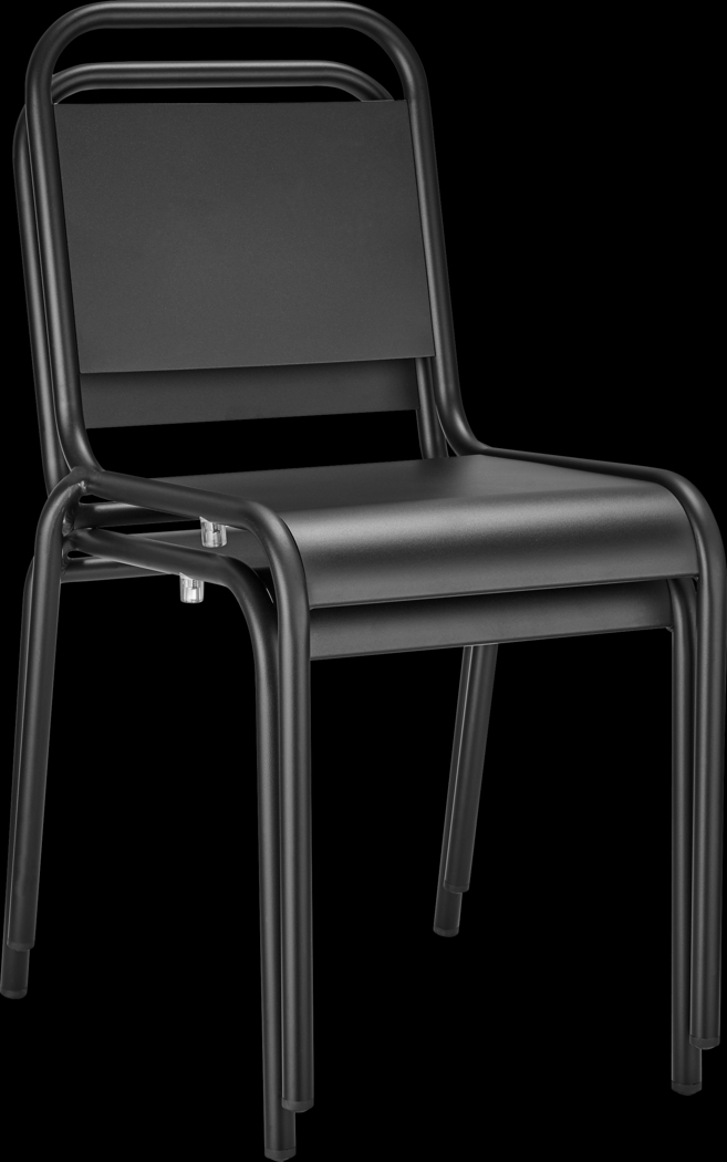 Outdoor Impatiens Black Side Chair - Thumbnail - Image 8