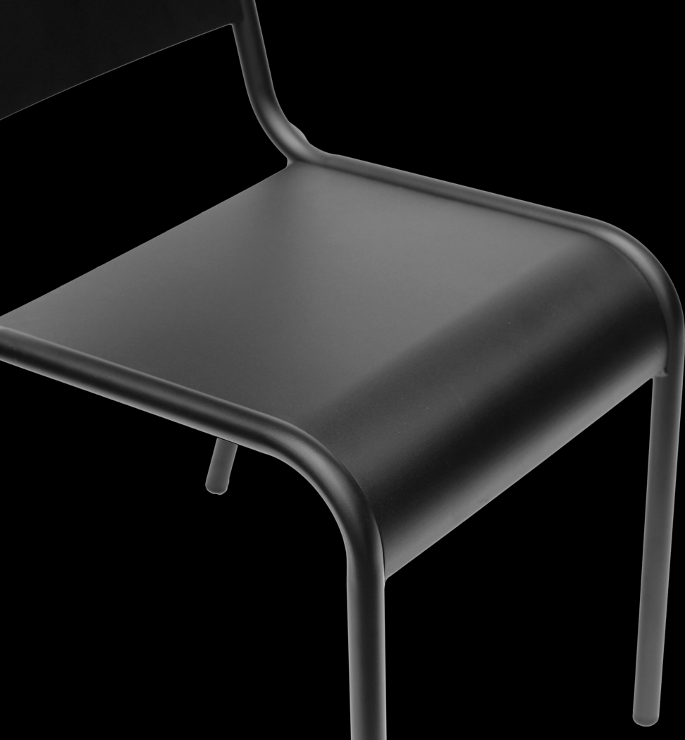 Outdoor Impatiens Black Side Chair - Thumbnail - Image 9