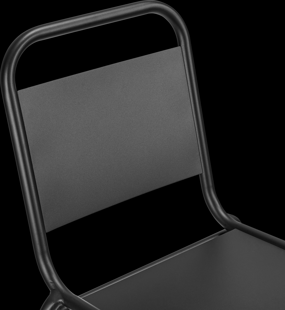 Outdoor Impatiens Black Side Chair - Thumbnail - Image 10